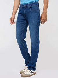 Men Rover Jeans Regular Fit Dark Blue Mid Rise