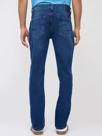 Men Rover Jeans Regular Fit Dark Blue Mid Rise