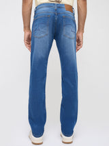 Men Rover Jeans Regular Fit Mid Blue Mid Rise