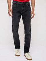 Men Rover Jeans Regular Fit Black Mid Rise