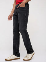 Men Rover Jeans Regular Fit Black Mid Rise