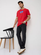 Men Rover Jeans Regular Fit Black Mid Rise