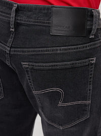 Men Rover Jeans Regular Fit Black Mid Rise