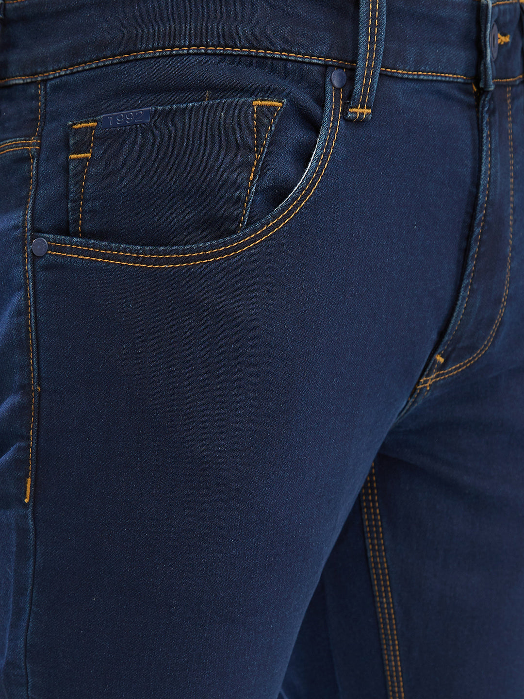 Spykar Raw Blue Regular Jeans For Men