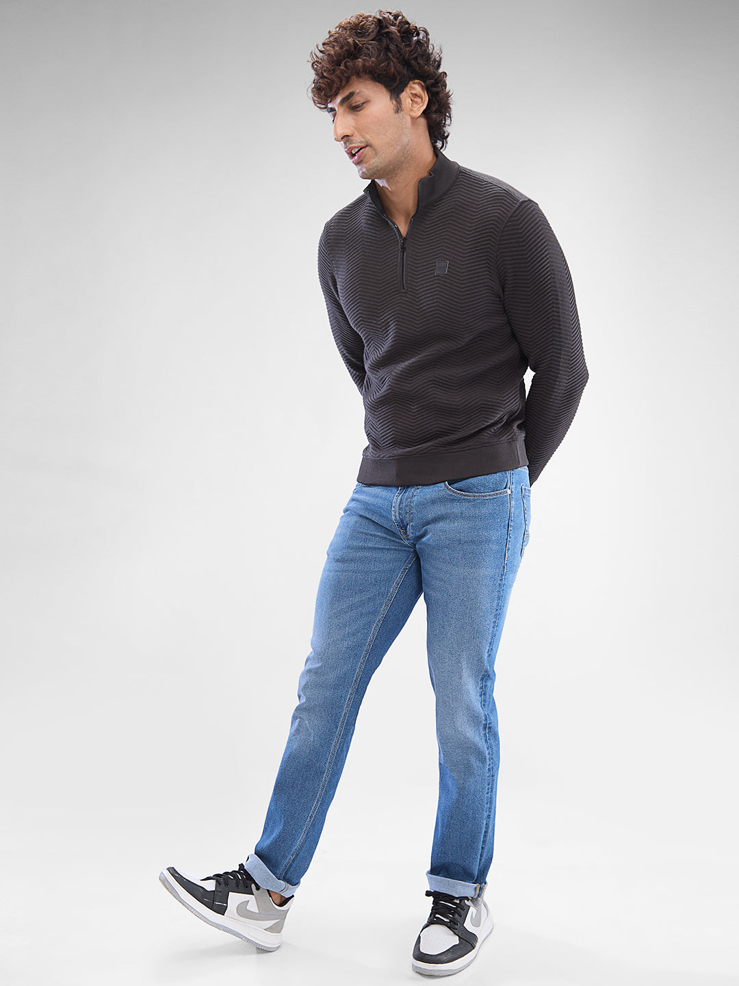 Spykar Light Blue Regular Jeans For Men