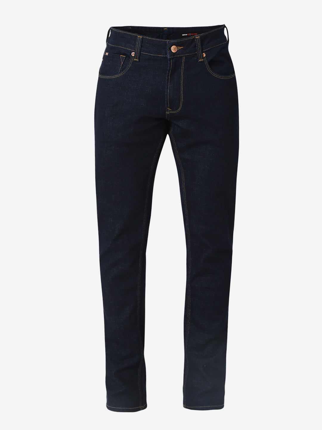 Spykar Raw Blue Regular Fit Mid Rise Jeans For Men