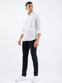 Men Jeans Regular Fit Black Mid Rise