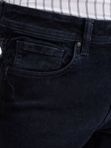 Men Jeans Regular Fit Black Mid Rise