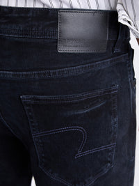 Men Jeans Regular Fit Black Mid Rise