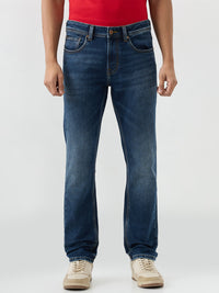 Men Rover Jeans Regular Fit Blue Mid Rise