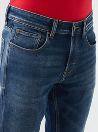 Men Rover Jeans Regular Fit Blue Mid Rise