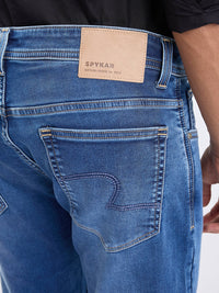 Men Jeans Regular Fit Blue Mid Rise