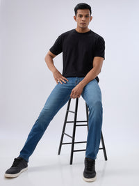 Men Rover Jeans Regular Fit Blue Mid Rise