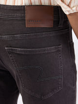 Men Jeans Regular Fit Brown Mid Rise