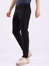 Men Jeans Slim Fit Black Mid Rise