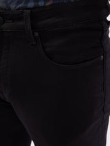 Men Jeans Slim Fit Black Mid Rise