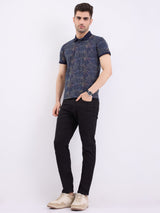 Men Jeans Slim Fit Black Mid Rise