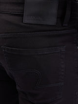 Men Jeans Slim Fit Black Mid Rise