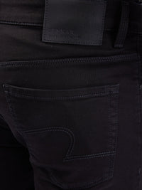 Men Jeans Slim Fit Black Mid Rise