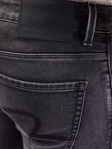 Men Jeans Regular Fit Black Mid Rise