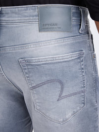 Men Jeans Regular Fit Grey Mid Rise