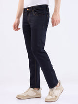 Men Jeans Regular Fit Blue Mid Rise