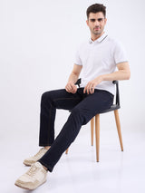 Men Jeans Regular Fit Blue Mid Rise
