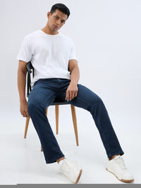 Men Rover Jeans Regular Fit Blue Mid Rise