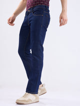 Men Jeans Regular Fit Blue Mid Rise