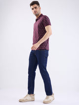Men Jeans Regular Fit Blue Mid Rise