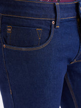 Men Jeans Regular Fit Blue Mid Rise