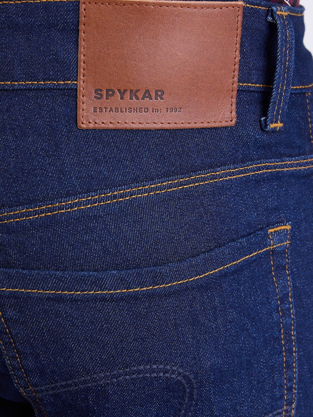 Spykar Raw Blue Mid Rise Regular Fit Casual Jeans For Men