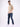 Men Jeans Regular Fit Dark Blue Mid Rise