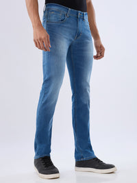 Men Rover Jeans Regular Fit Blue Mid Rise