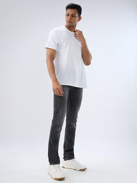 Men Rover Jeans Regular Fit Black Mid Rise