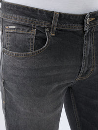 Men Rover Jeans Regular Fit Black Mid Rise