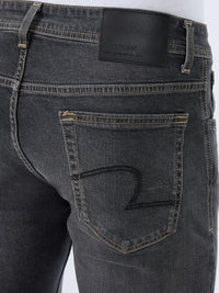 Men Rover Jeans Regular Fit Black Mid Rise
