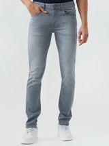 Men Rover Jeans Regular Fit Grey Mid Rise