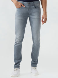 Men Rover Jeans Regular Fit Grey Mid Rise