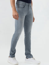 Men Rover Jeans Regular Fit Grey Mid Rise