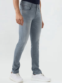 Men Rover Jeans Regular Fit Grey Mid Rise