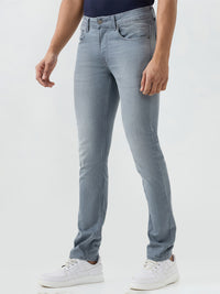 Men Rover Jeans Regular Fit Grey Mid Rise