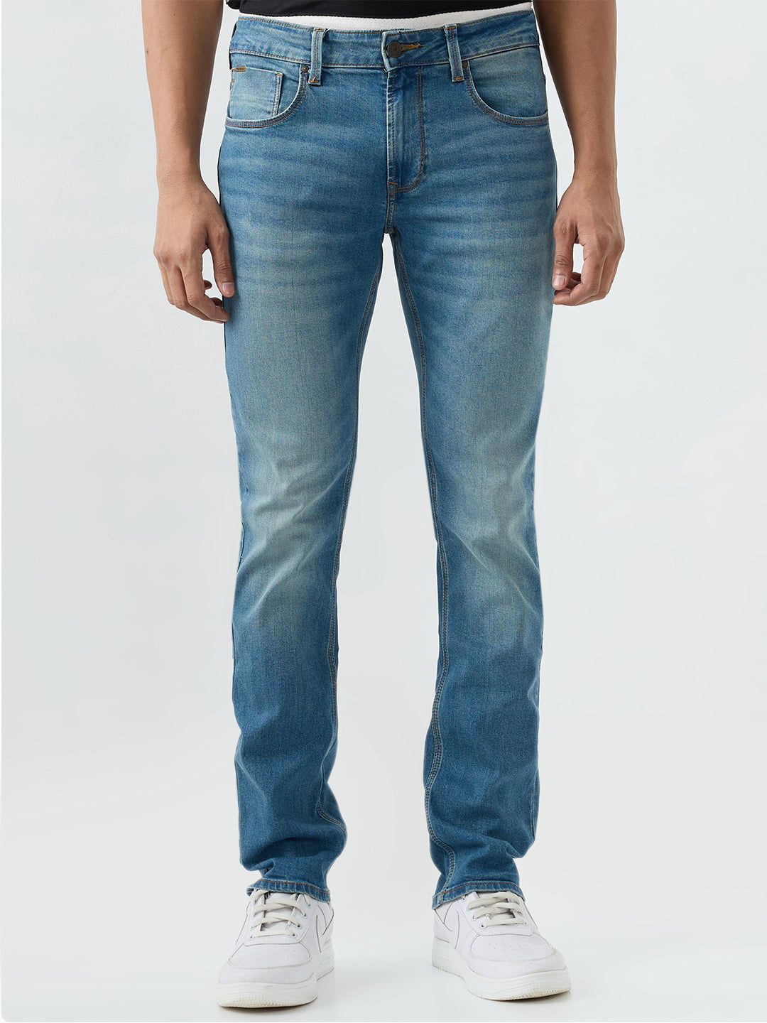 Men Rover Jeans Regular Fit Blue Mid Rise