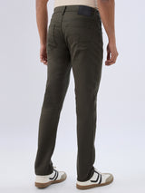 Men Rover Jeans Regular Fit Green Mid Rise