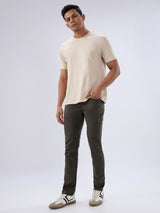 Men Rover Jeans Regular Fit Green Mid Rise