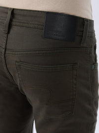 Men Rover Jeans Regular Fit Green Mid Rise