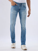 Men Rover Jeans Regular Fit Blue Mid Rise