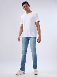 Men Rover Jeans Regular Fit Blue Mid Rise