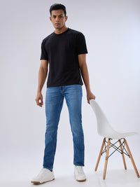 Men Rover Jeans Regular Fit Blue Mid Rise