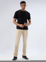 Men Rover Jeans Regular Fit Sand Mid Rise